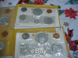 Lot Of 6 1962-67 Canada Silver Proof Like Sets Coins High Grades Sealed