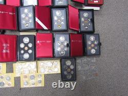 Lot Of Canada Proof-like Sets & 7 Uncirculated Sets Silver & Clad