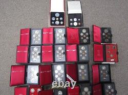 Lot Of Canada Proof-like Sets & 7 Uncirculated Sets Silver & Clad