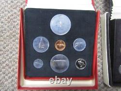 Lot Of Canada Proof-like Sets & 7 Uncirculated Sets Silver & Clad