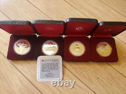 Lot of 4 Canada Dollars 1979 1981 1982 1984 Silver Proof Nice Collection