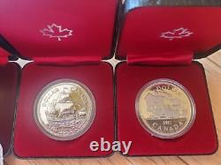 Lot of 4 Canada Dollars 1979 1981 1982 1984 Silver Proof Nice Collection
