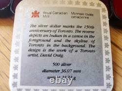 Lot of 4 Canada Dollars 1979 1981 1982 1984 Silver Proof Nice Collection