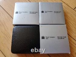 Lot of 4 Canada Dollars 1979 1981 1982 1984 Silver Proof Nice Collection