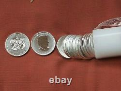 MINT ROLL 2013 Canada Sliver Maple Leaf Coins lot of 25 1oz. 9999 Pure Silver