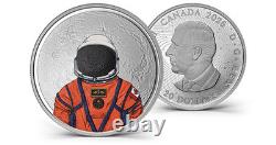 MOON MISSION Artemis 2026 CANADA 3D GlowInTheDark 1oz. 9999 Pure Silver $20 Coin