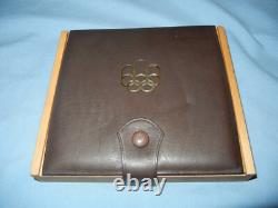 Montreal Olympics silver proof set coins 5 10 dollar 1976 Canada COA
