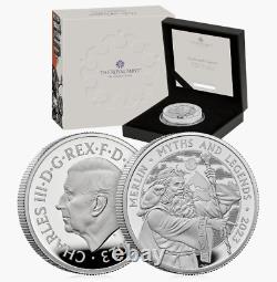 Myths and Legends Merlin 2023 UK 2oz Silver Proof Coin Royal mint