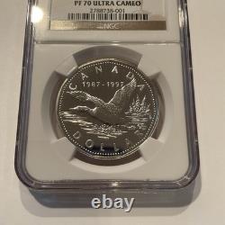 NGC 1997 Canada S$1 Silver Flying Loon PF 70 Ultra Cameo
