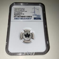 NGC 2021 Arboreal Emblem S$1 PULSATING MAPLE LEAF 1st Releases REVERSE PF 70