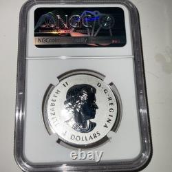 NGC 2021 Arboreal Emblem S$4 PULSATING MAPLE LEAF1st Releases REVERSE PF 70