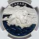 NGC PF70 The Grizzly Bear 2017 Iconic Canada, Early Releases Silver 0.999 Coin