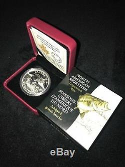 North American Sportfish 4 coin set $20 Canada silver 1oz proof Bass Walleye etc
