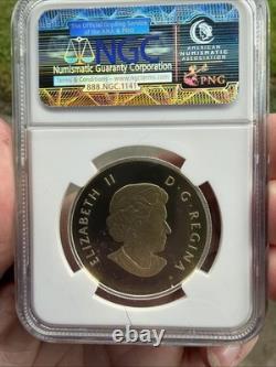 O Canada 2014 Proof Gem $10 Silver Coin Grizzly Bear