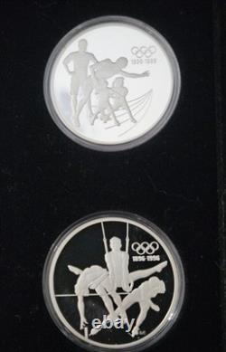 Olympics Centennial 6-Coin Silver Proof Set. Australia, Canada, France