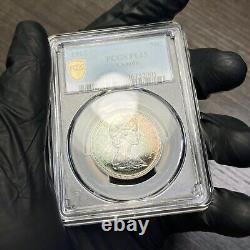 PL65 1967 Canada Silver Proof Fifty Cents, PCGS Secure- Rainbow Toned
