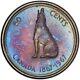 PR65 1967 Canada Wolf Silver Fifty Cents Proof, PCGS Trueview- Purple Toned