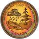 PR67DCAM 2000 25C Canada Silver Proof Quarter, PCGS Secure- Vivid Rainbow Toned