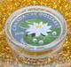 Proof 2010 Canadian $20.999 Silver 1 oz Water Lily, Crystals, COA, Leather Case