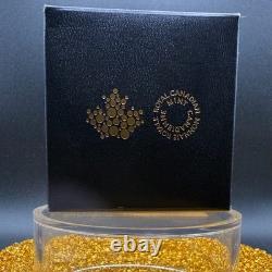 Proof 2014 Canadian $10.999 Silver. 5 oz Green Darner Hologram COA Leather Case