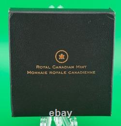 Proof 2014 Canadian $20.999 Silver 1 oz Colorized Caribou, COA, Leather Case