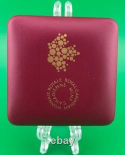 Proof 2014 Canadian $20.999 Silver 1 oz Colorized Caribou, COA, Leather Case