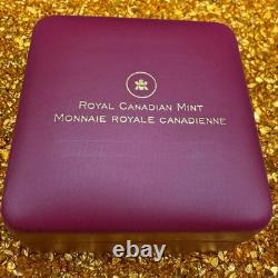 Proof 2014 Canadian $20.999 Silver 1 oz Colorized Caribou, COA, Leather Case