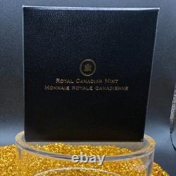 Proof 2014 Canadian $20.999 Silver 1 oz Colorized Caribou, COA, Leather Case