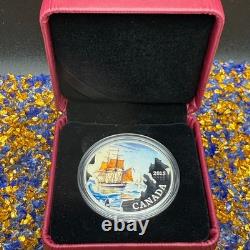 Proof 2015 Canadian $20.999 Silver 1 oz Franklin's Lost Expedition, COA, Case