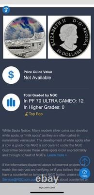 Proof 2019 Canada S$20 Silver Coin PF70UC Sky Wonders Fire Rainbow 1 of 12 Mint