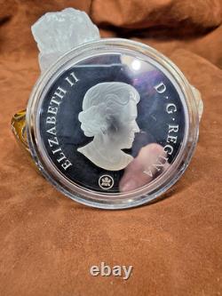 RARE-2007 Canada $50 Queen Elizabeth Prince Philip 60th Anniversary Silver