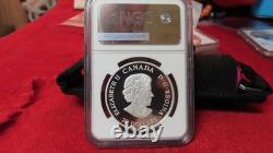 RARE 2022 $20.00 CANADA. 9999 SILVER MEDAL OF BRAVERY 50TH ANN 1oz NGC PF69