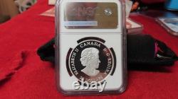 RARE 2022 $20.00 CANADA. 9999 SILVER MEDAL OF BRAVERY 50TH ANN 1oz NGC PF69
