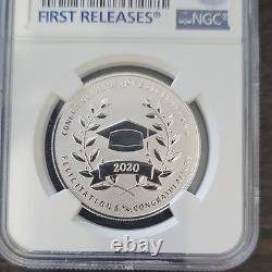 RARE! Canada 2020 $10 Graduation. 999 Silver NGC Reverse PF 70 Uncircula