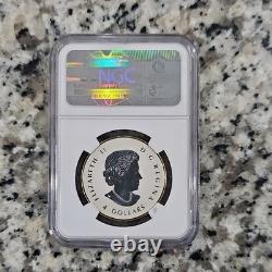 Royal Canadian Mint Maple Leaf $4 2014 Gilt Reverse Proof Silver NGC PF 70