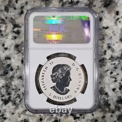 Royal Canadian Mint Maple Leaf $5 2014 Gilt Reverse Proof Silver NGC PF 70