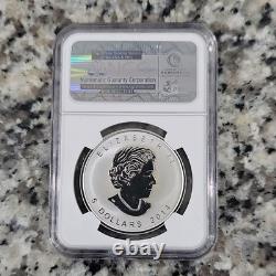 Royal Canadian Mint Maple Leaf $5 2014 Reverse Proof 1 oz Silver NGC PF 70