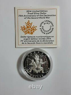 SALE 2014 75th Anniversary Limited Edition Silver Proof Dollar Rare Low mintage