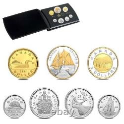 Sale Price 2021 Canada 2.03 oz 100th Anniv of Bluenose Proof Silver 7-Coin Set