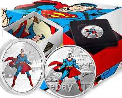 Superman $20 2016 1OZ Pure Silver Proof Coin Canada MAN OF STEEL DC Comics