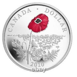 The Poppy 2010 Canada Limited Edition Proof Silver Dollar