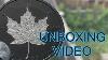 Unboxing 2020 Royal Canadian Mint 3oz Silver Maple Leaf Double Incuse And Rhodium Plated