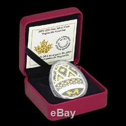 Vegreville Ukrainian Pysanka Proof Silver Coin $20 Canada 2019